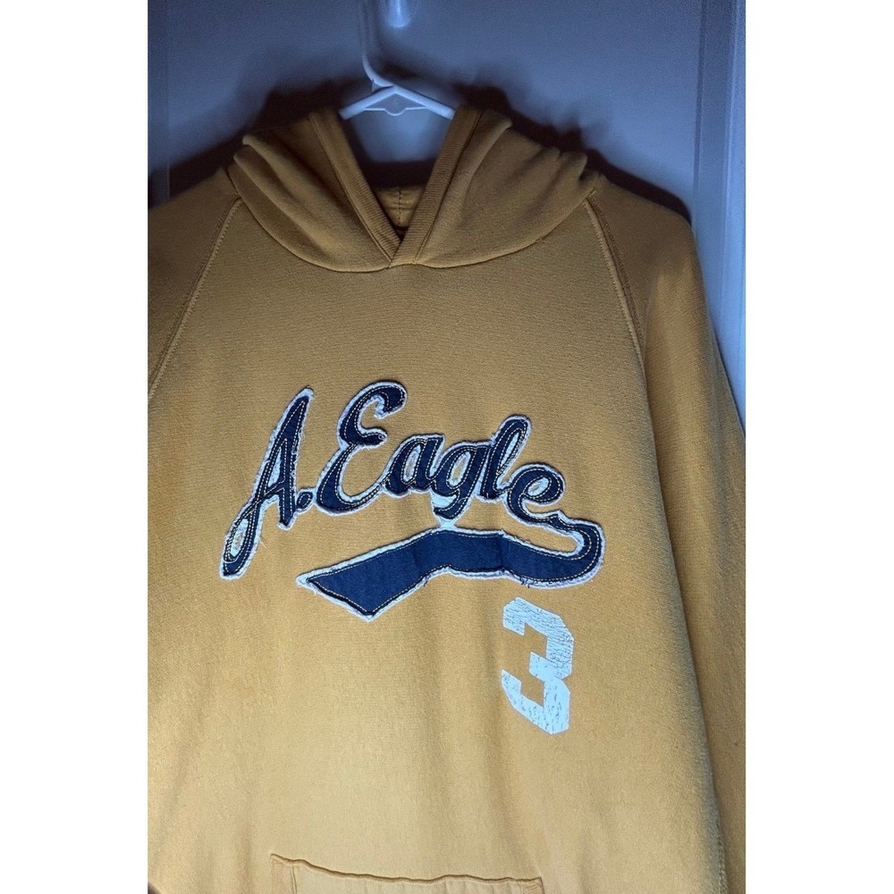 Vintage Y2k American Eagle Outfitters Embroidered Graphic  Hoodie Sweatshirt‎